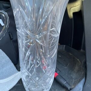 Elegant Clear Crystal Vase